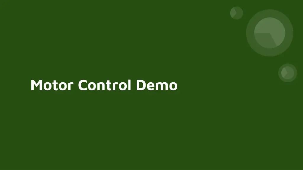 motor control demo