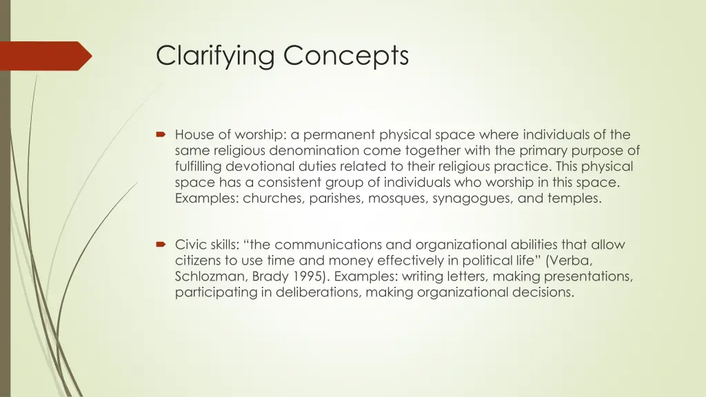 clarifying concepts