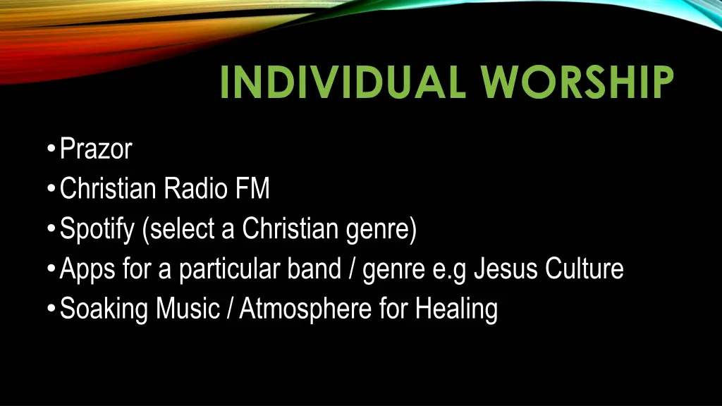 individual worship