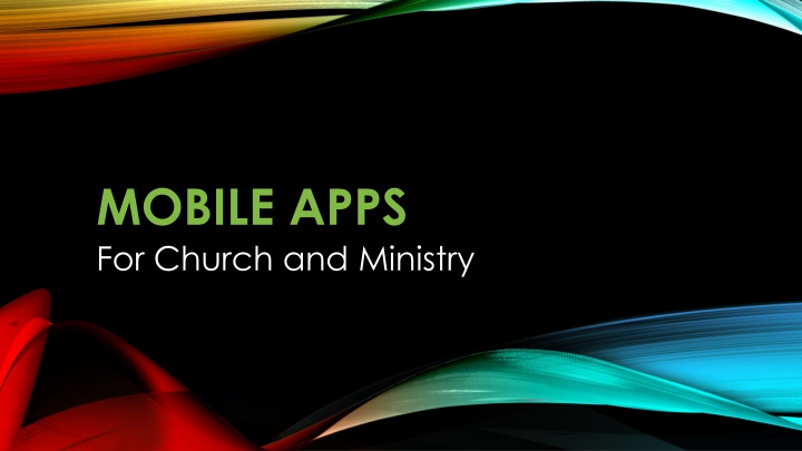 mobile apps for church and ministry