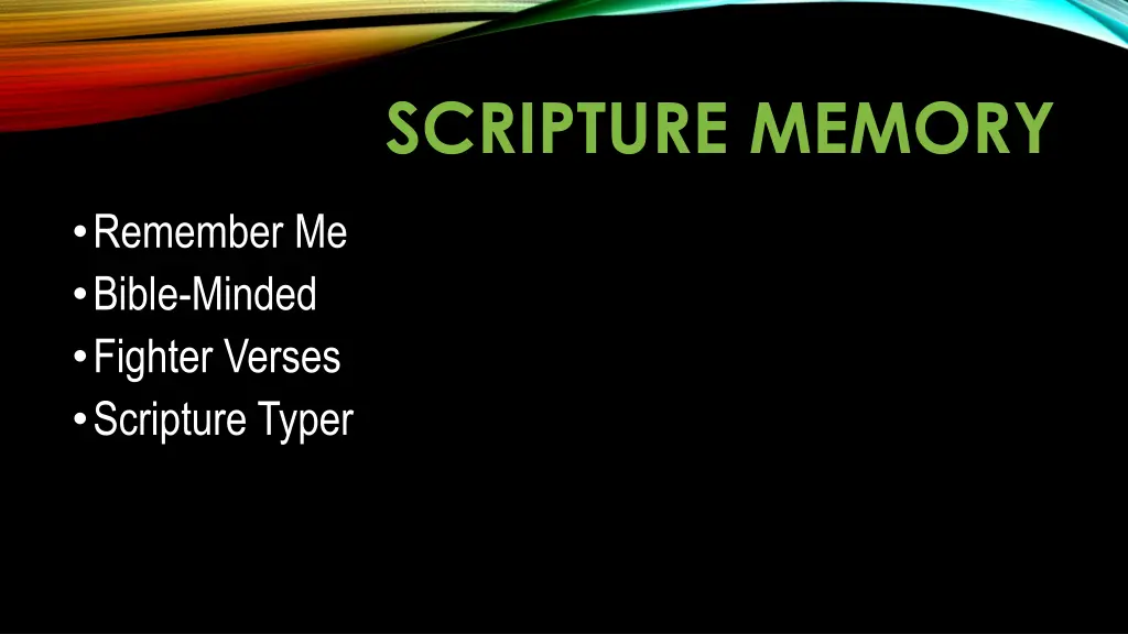 scripture memory