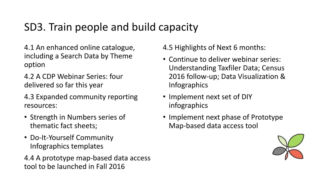 sd3 train people and build capacity