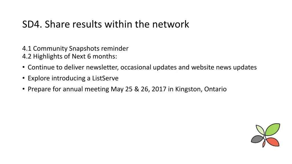 sd4 share results within the network