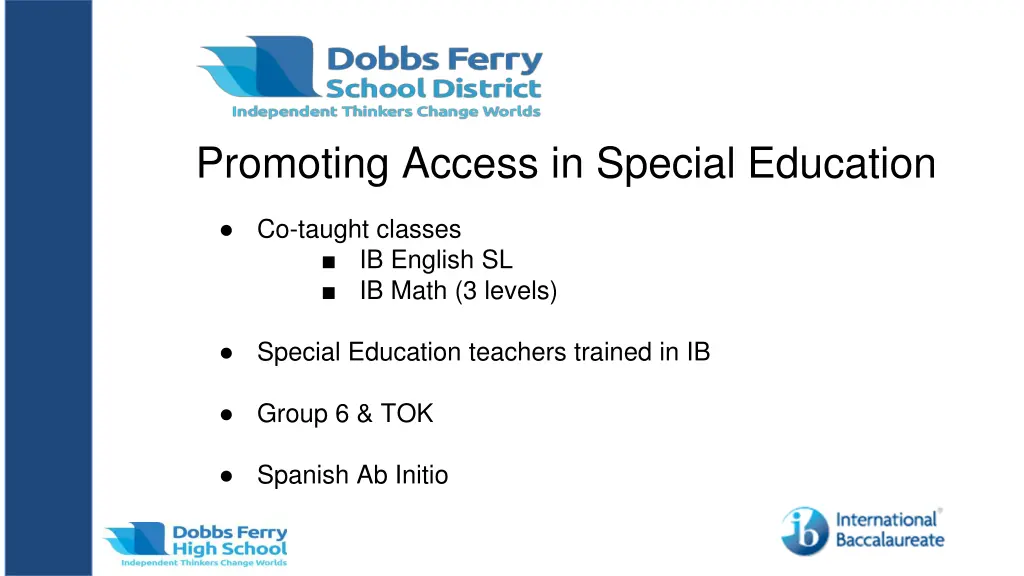 promoting access in special education