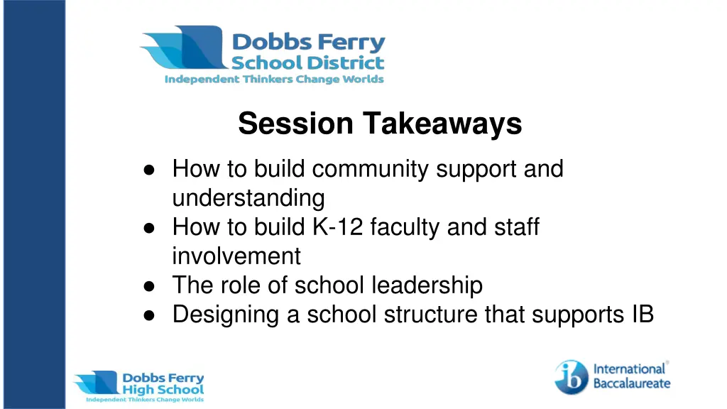 session takeaways