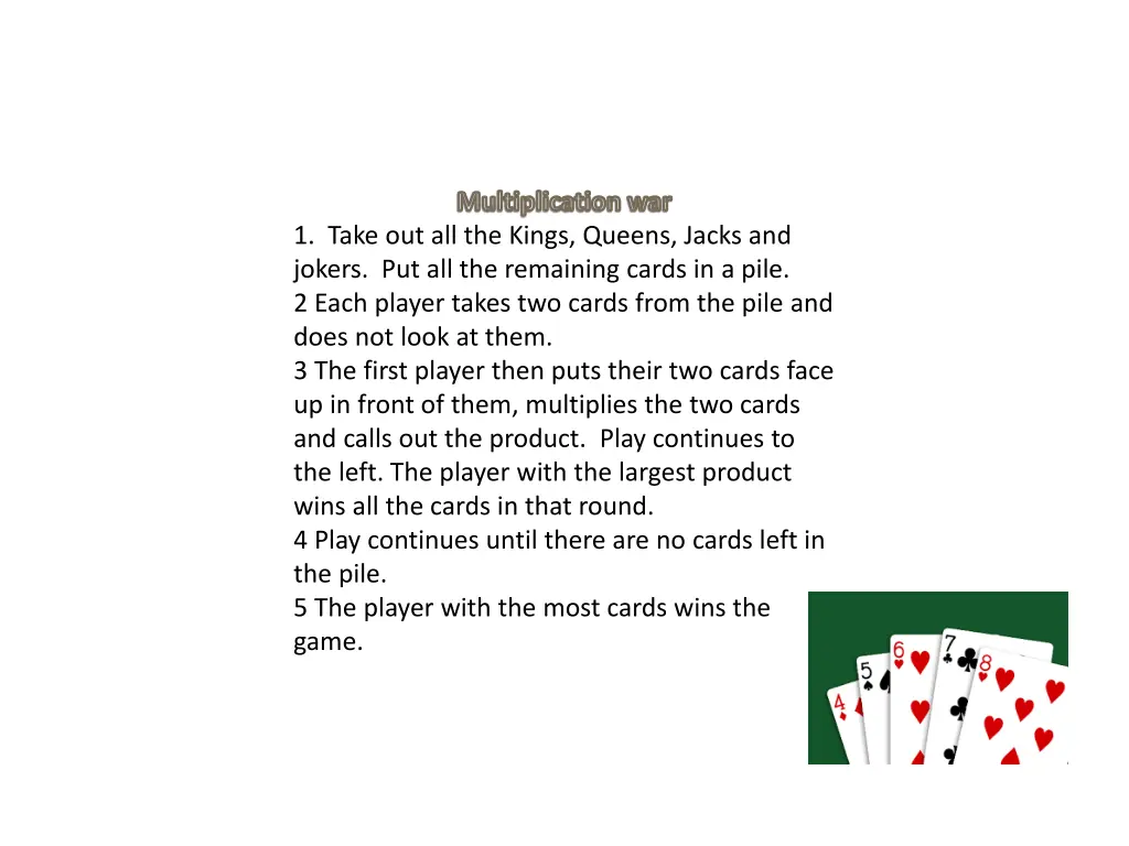 multiplication war