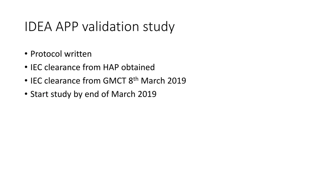 idea app validation study