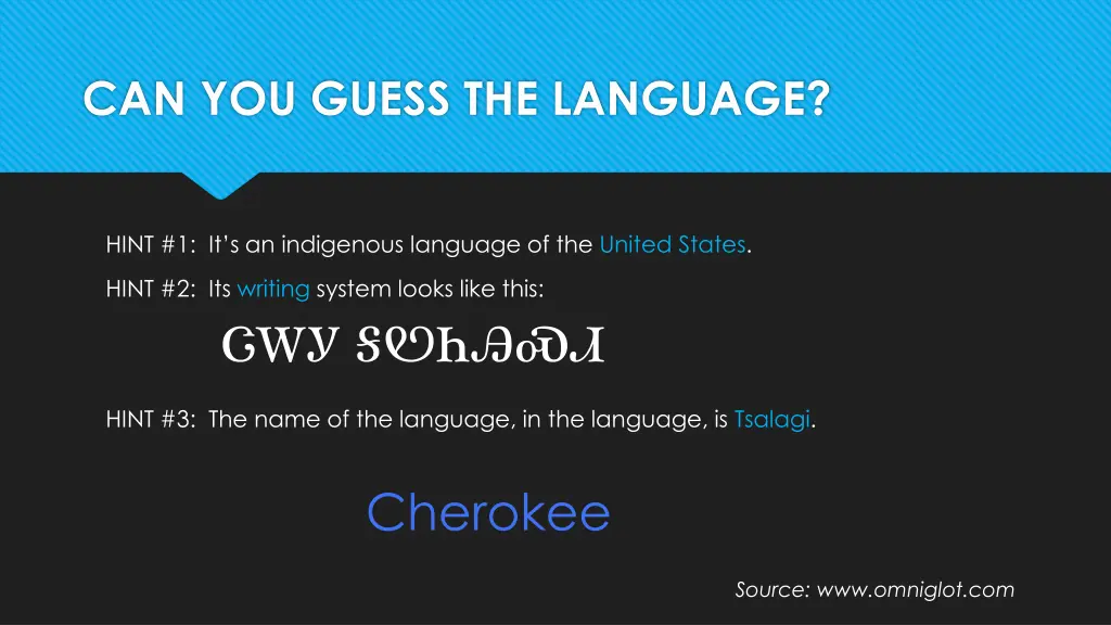 can you guess the language 1