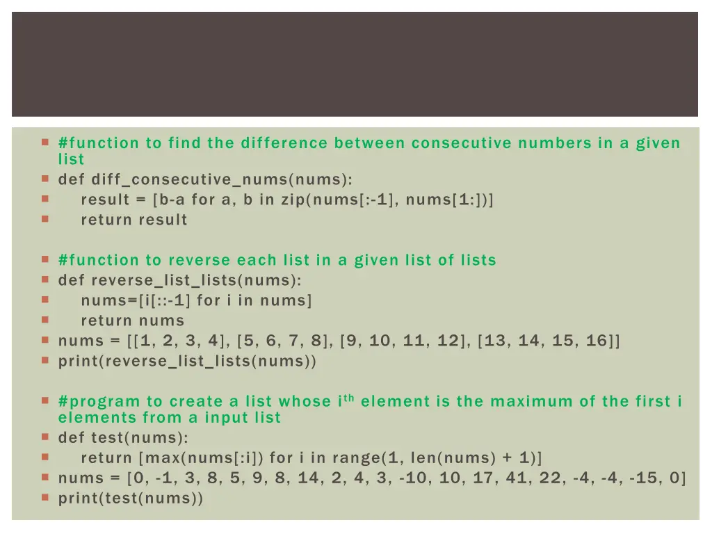 function to find the difference between