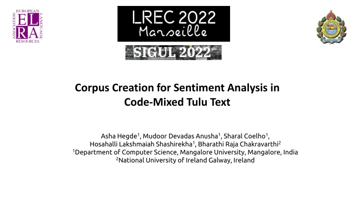 corpus creation for sentiment analysis in code