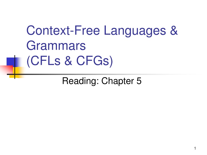 context free languages grammars cfls cfgs