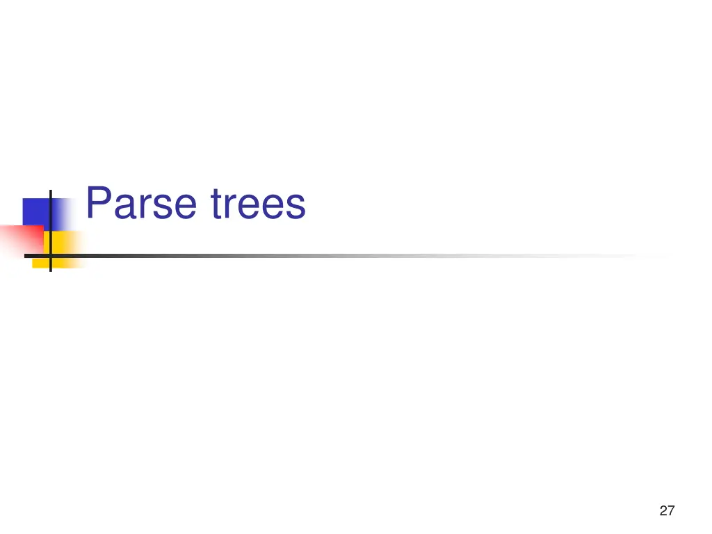 parse trees