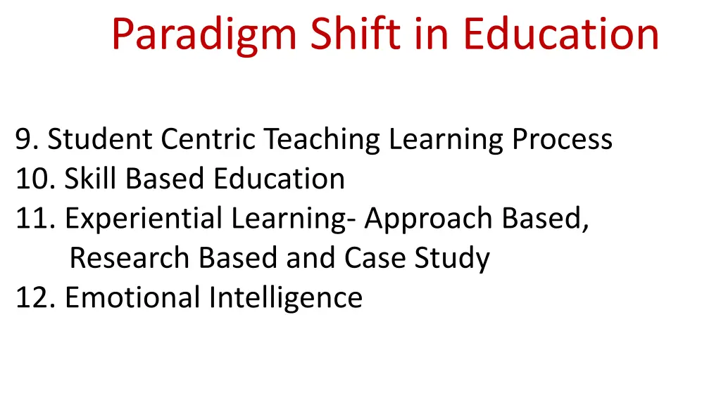 paradigm shift in education 2