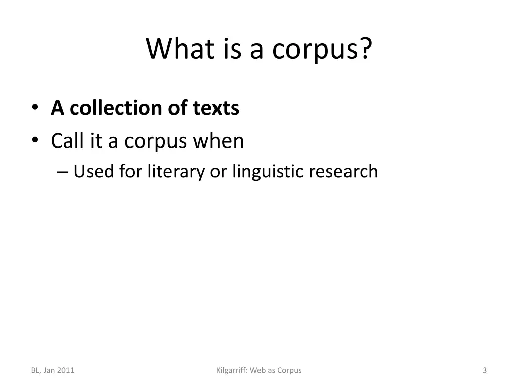 what is a corpus