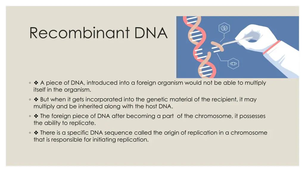 a piece of dna introduced into a foreign organism