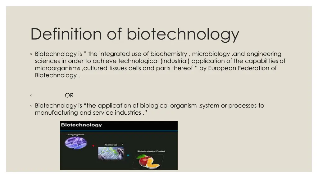 definition of biotechnology