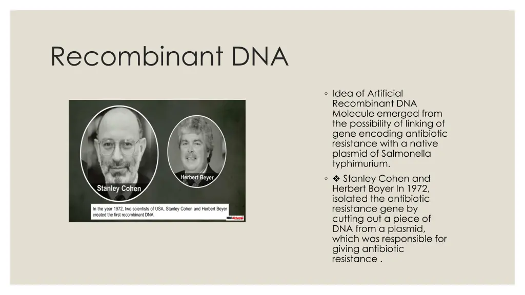 recombinant dna