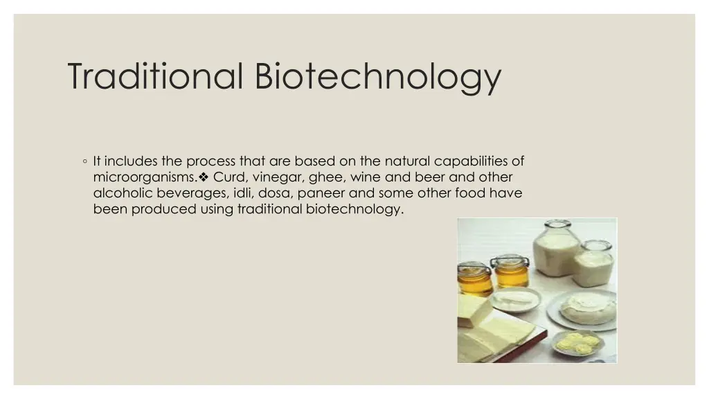 traditional biotechnology