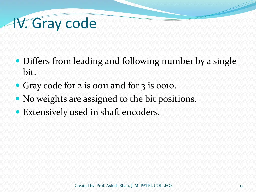 iv gray code