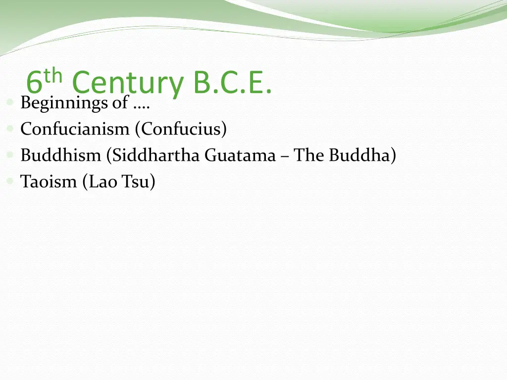 6 th century b c e beginnings of confucianism