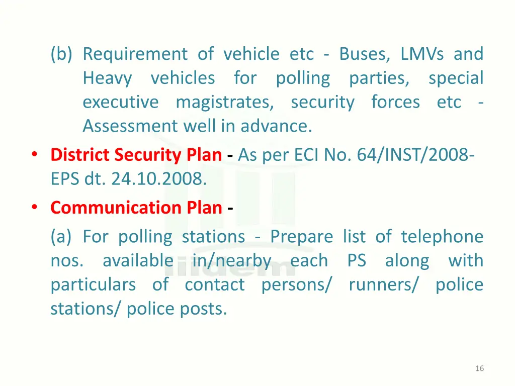 b requirement of vehicle etc buses lmvs and heavy