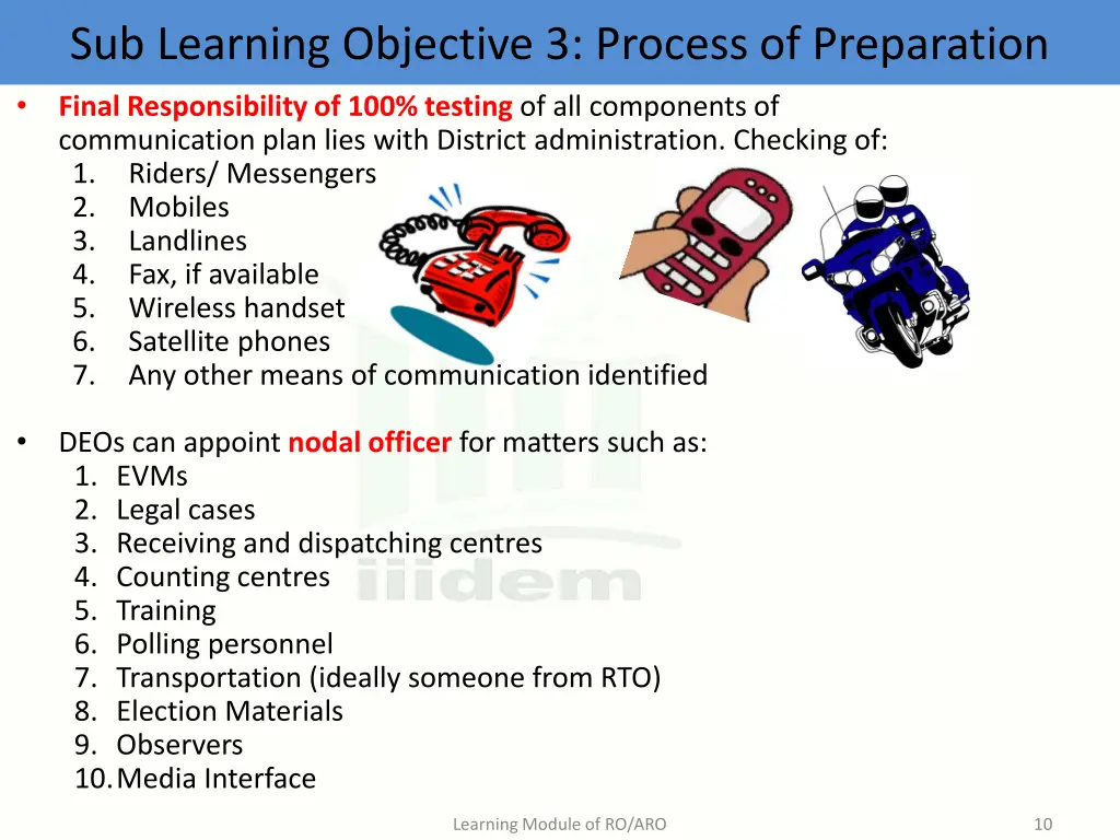 sub learning objective 3 process of preparation 1