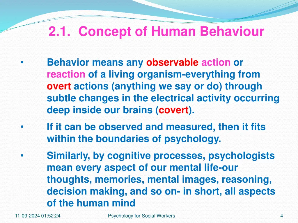 2 1 concept of human behaviour