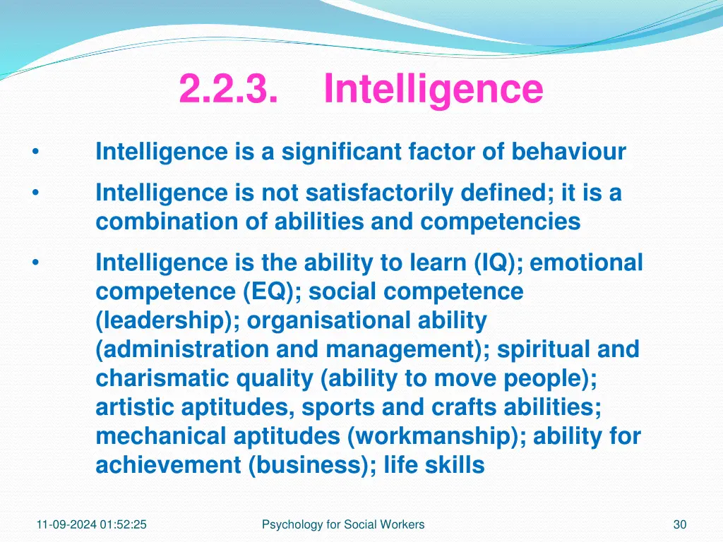 2 2 3 intelligence