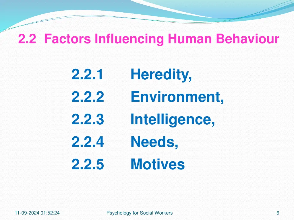 2 2 factors influencing human behaviour