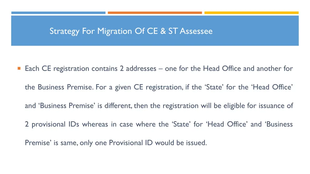 strategy for migration of ce st assessee 2