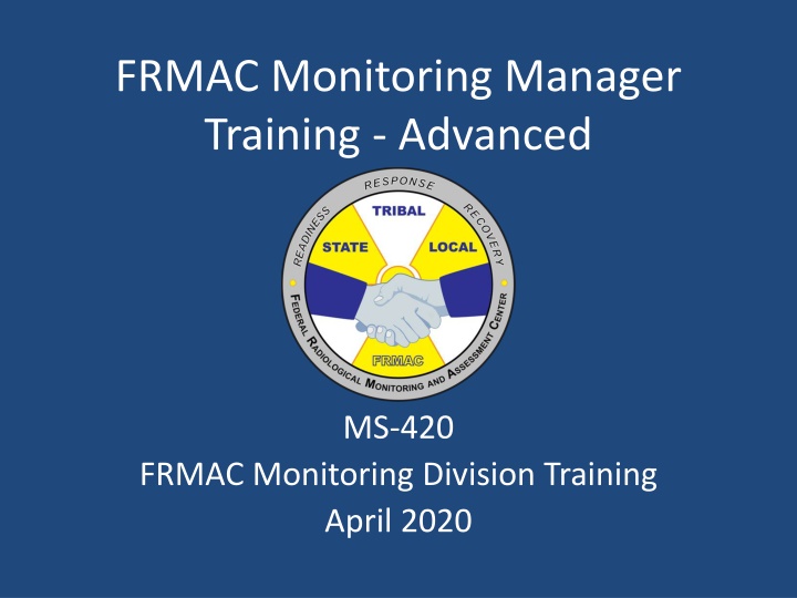 frmac monitoring manager training advanced