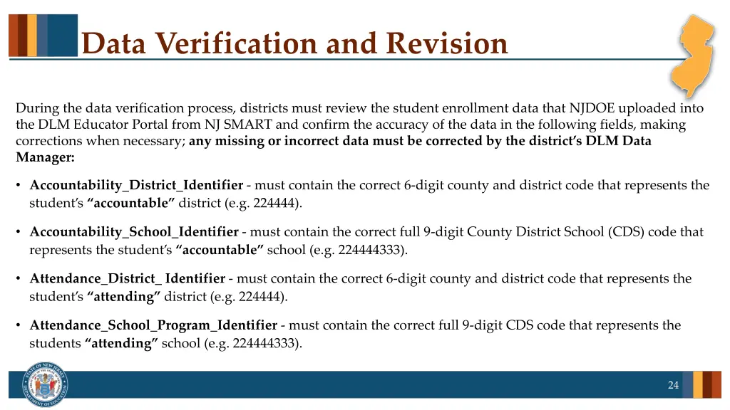 data verification and revision