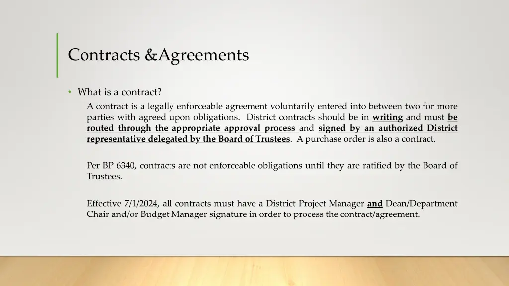 contracts agreements