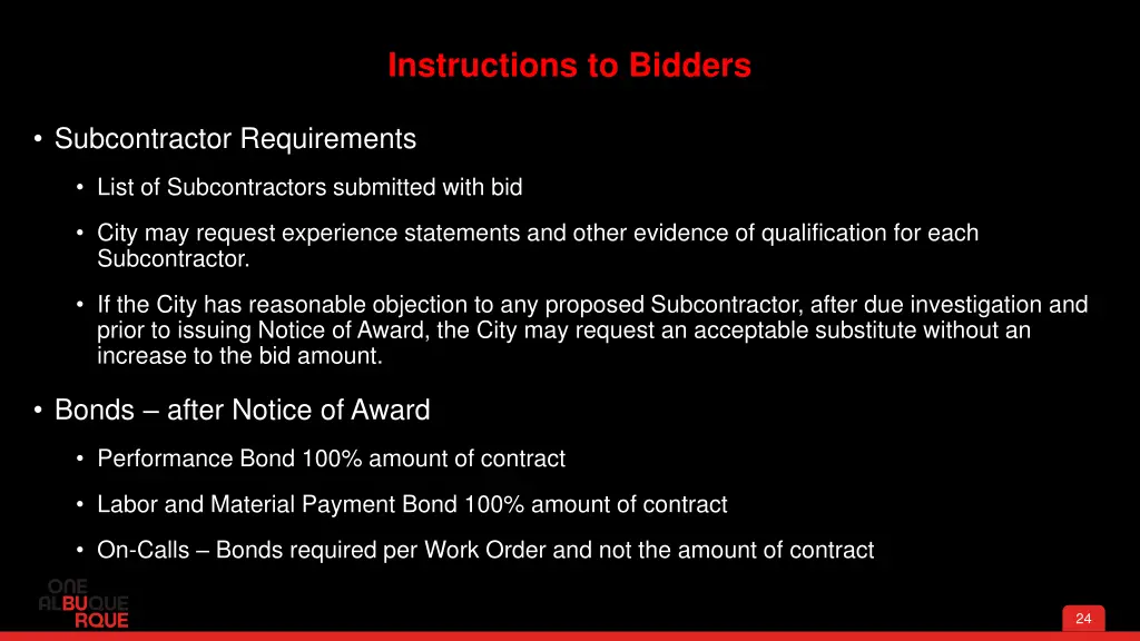 instructions to bidders 2