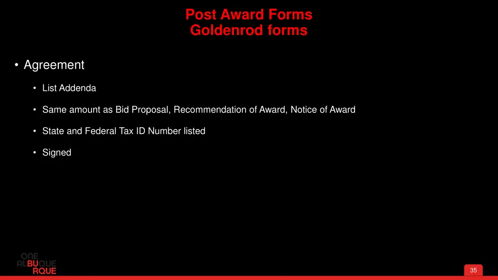 post award forms goldenrod forms