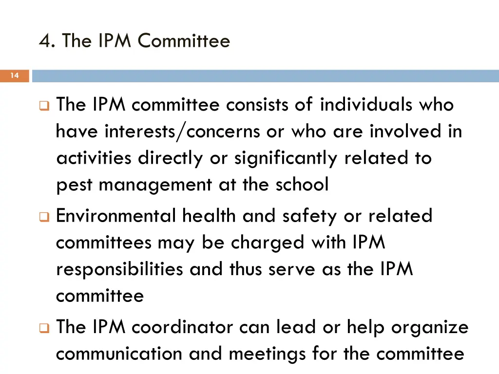 4 the ipm committee