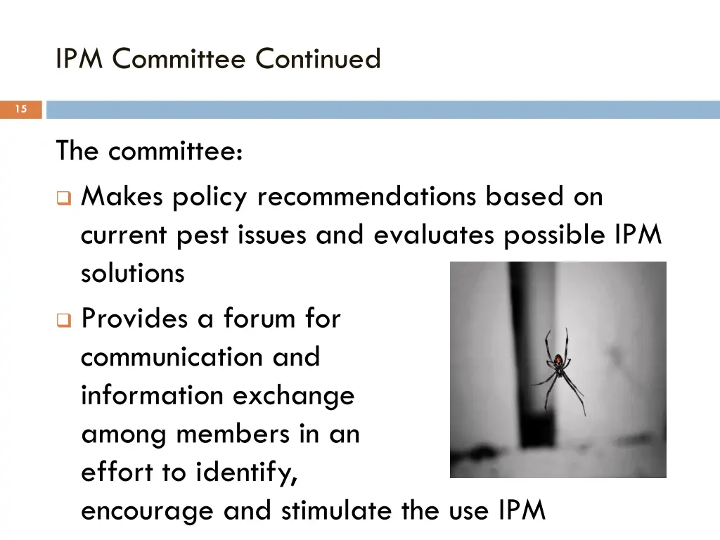 ipm committee continued