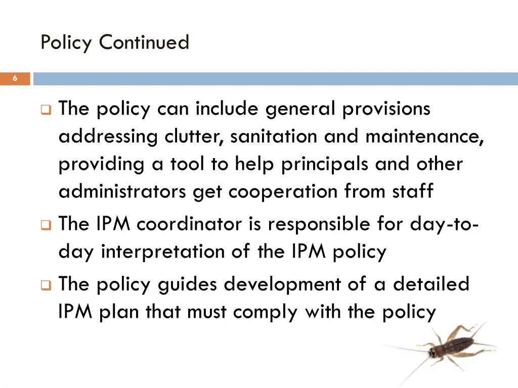 policy continued 2