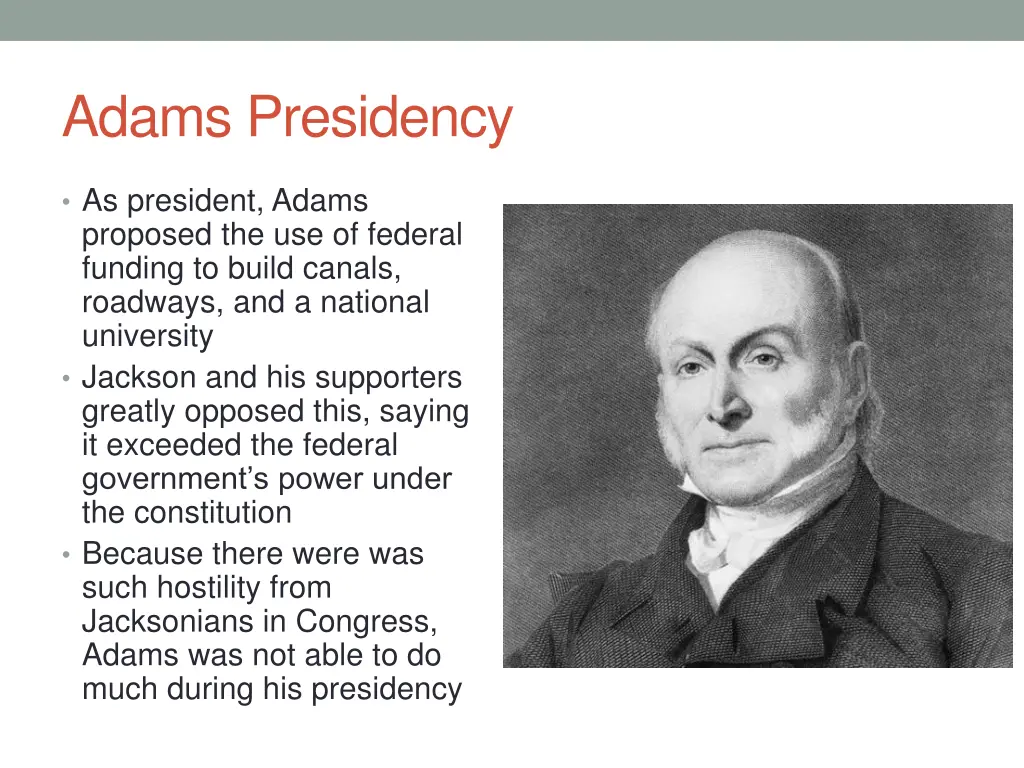 adams presidency