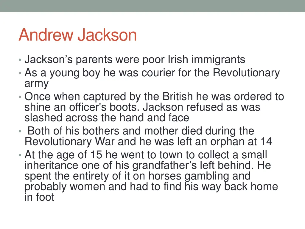 andrew jackson