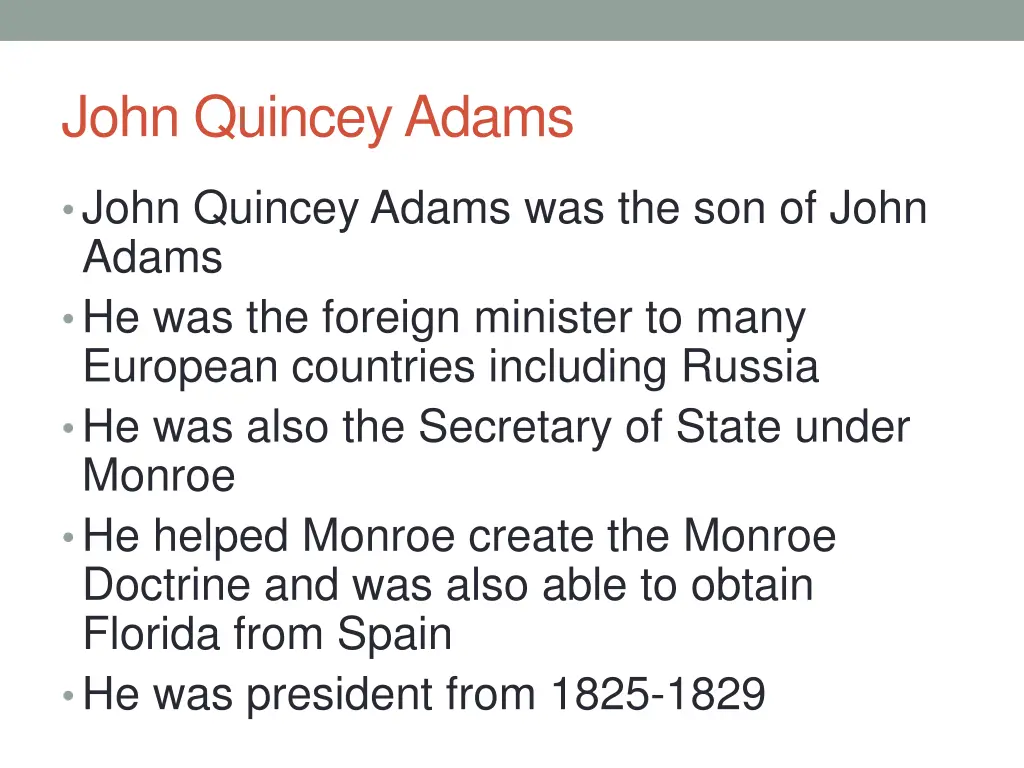 john quincey adams