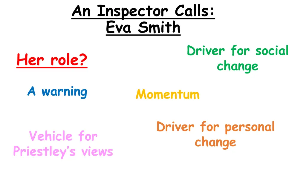 an inspector calls eva smith 1