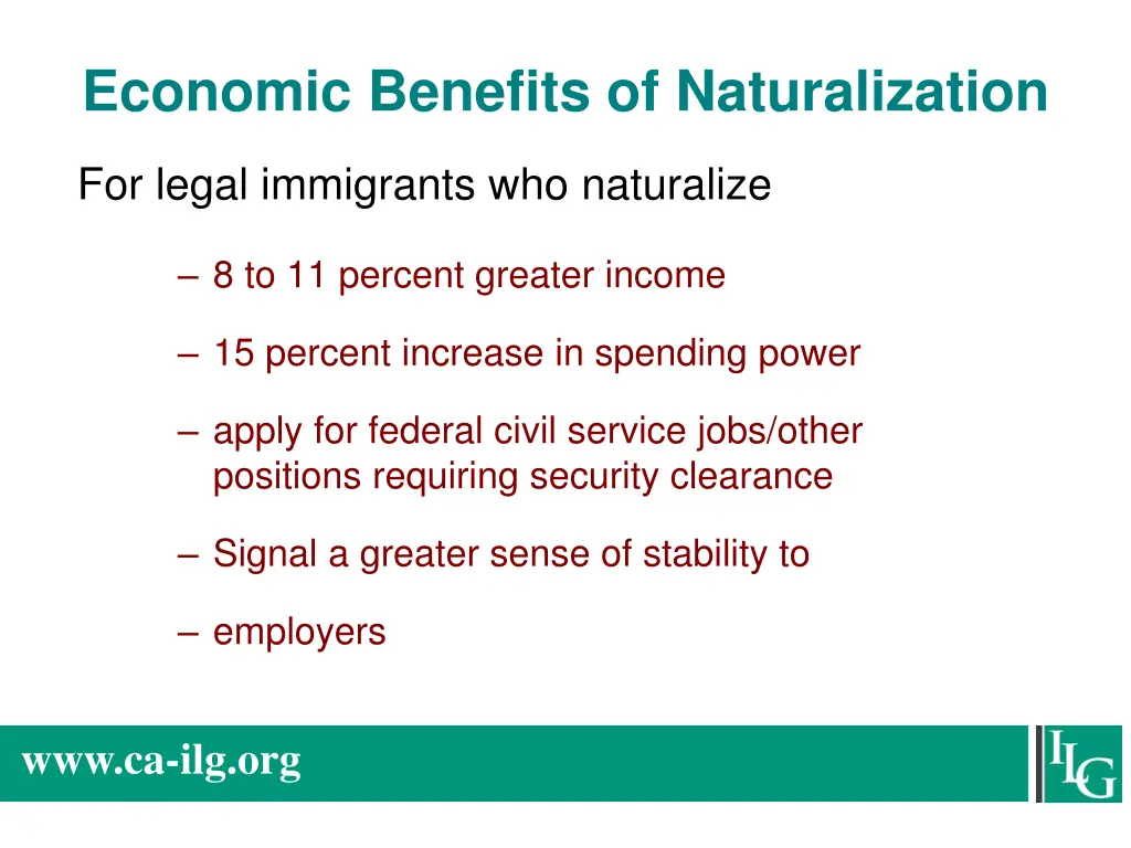 economic benefits of naturalization