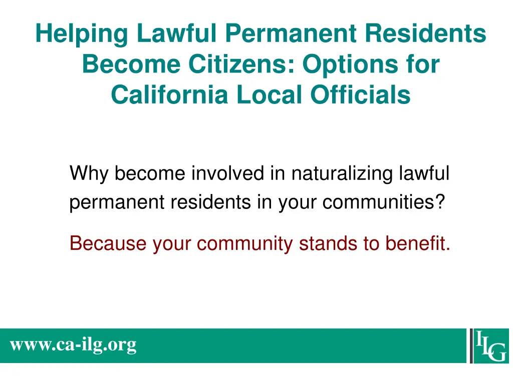 helping lawful permanent residents become