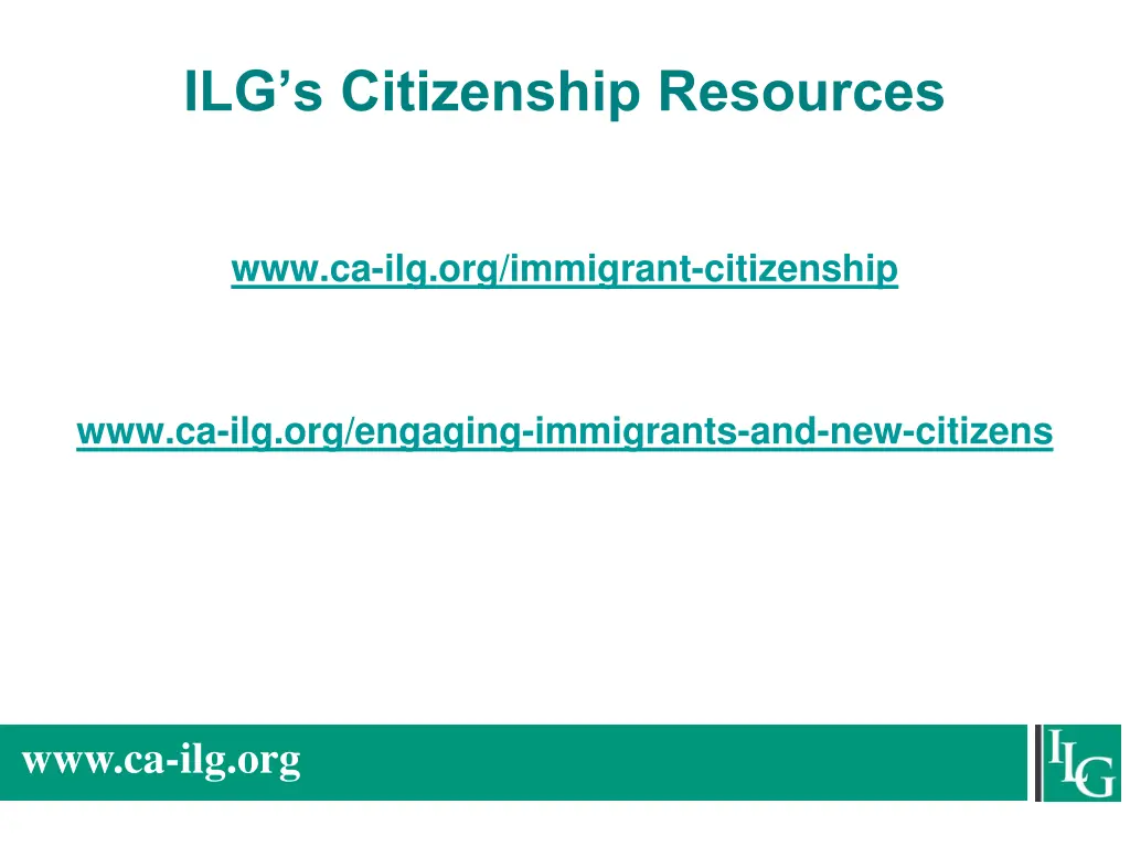 ilg s citizenship resources