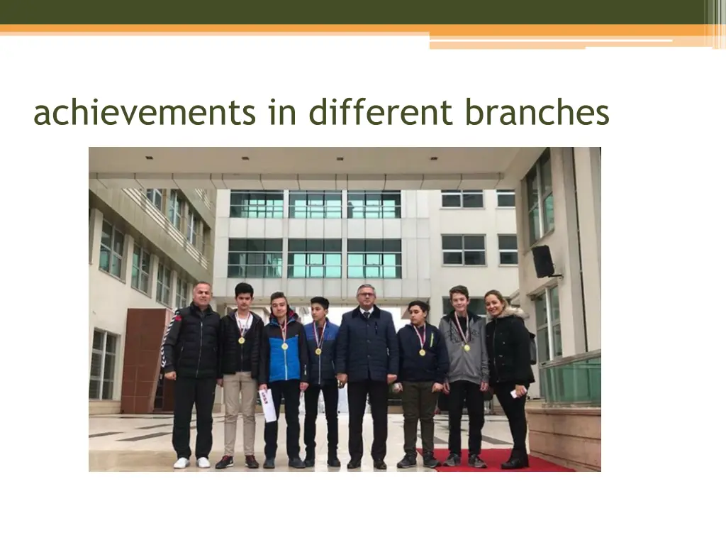 achievements in different branches