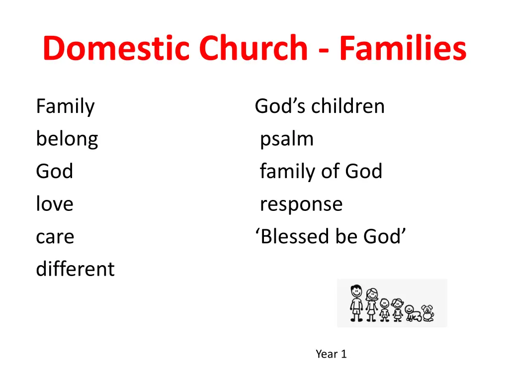 domestic church families