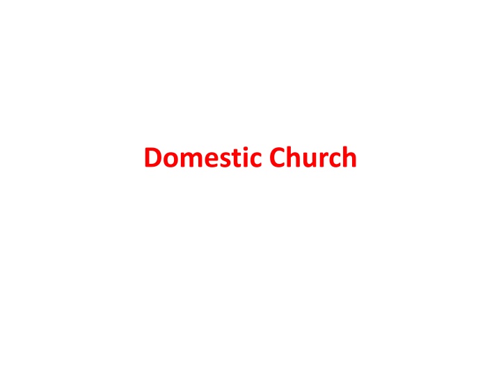 domestic church