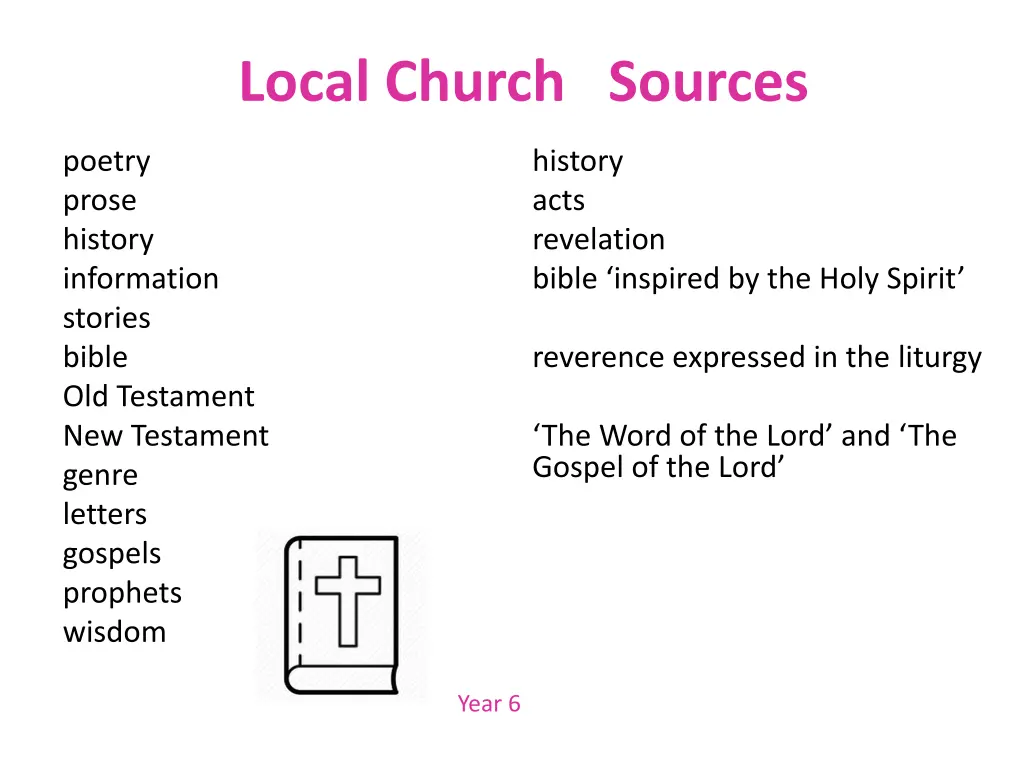 local church sources