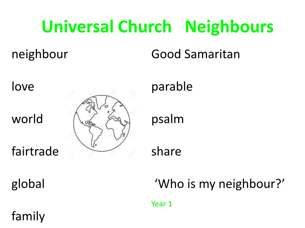 universal church neighbours